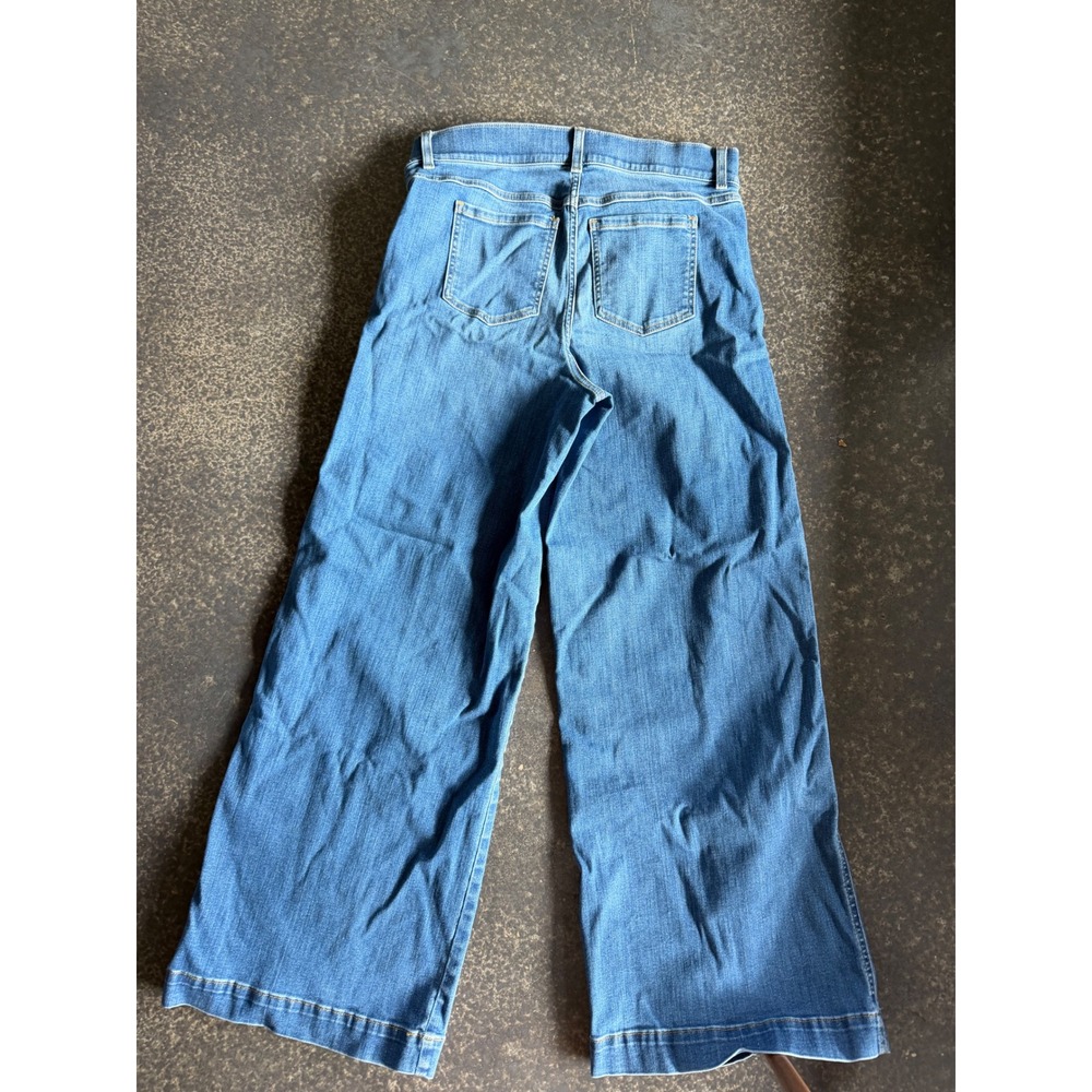 Spanx Shape Everywhere Flare Jeans Women XL Blue Pull On Stretch High Rise - Picture 8 of 11